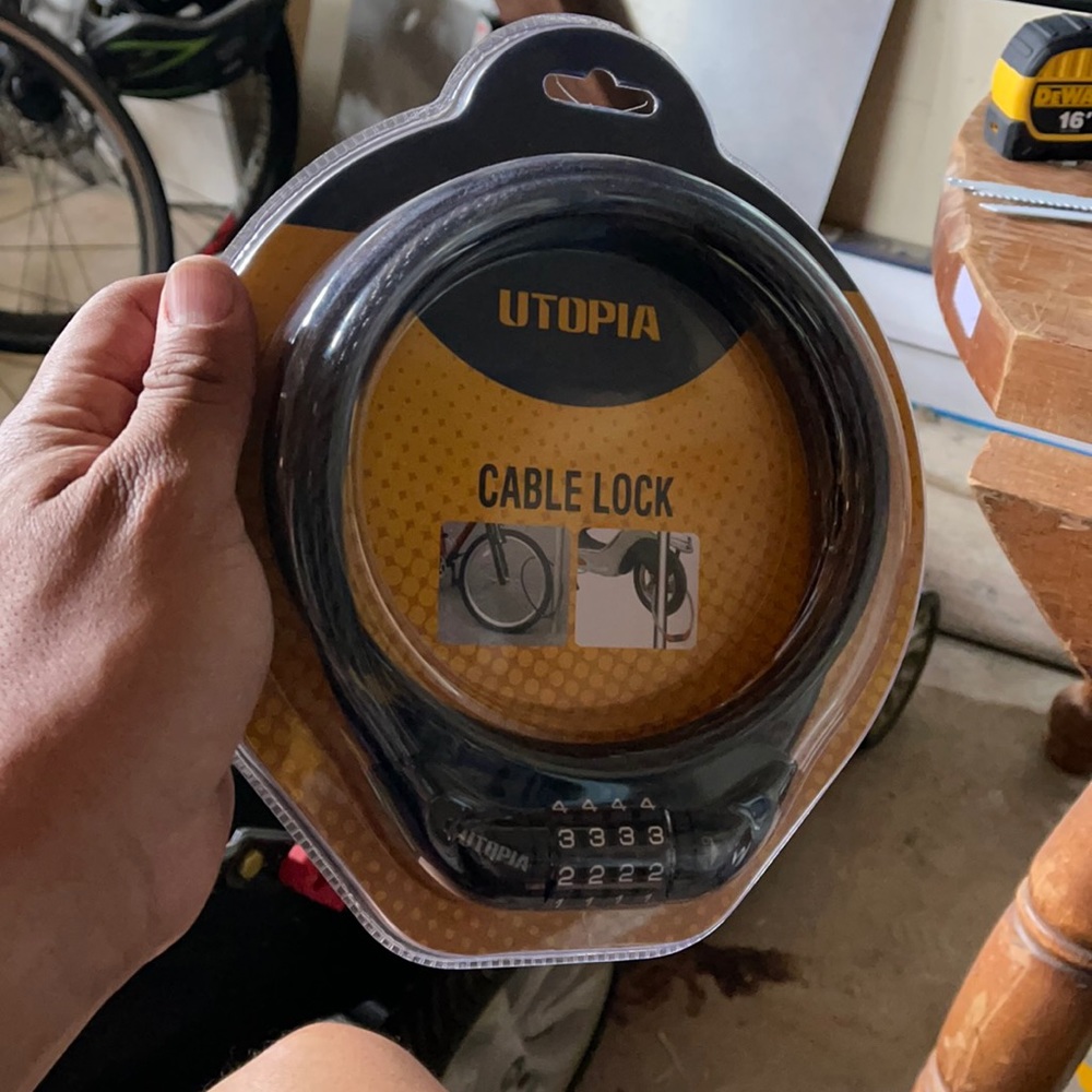 Utopia cable lock ( for bikes..or anything else)